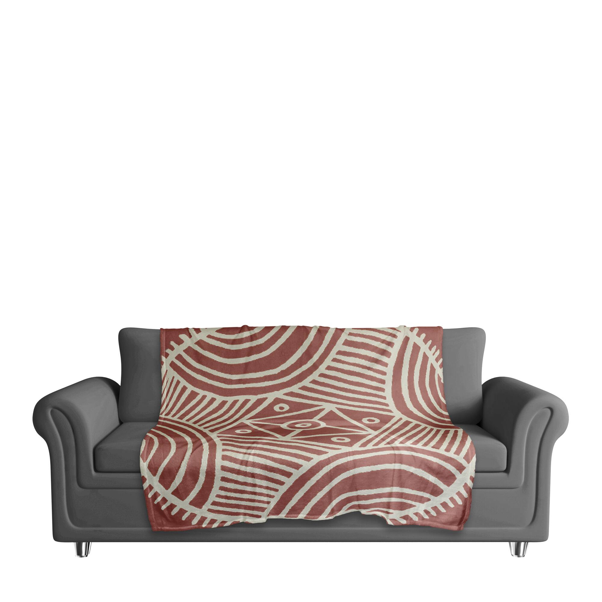 Pink Tribal 50" x 60" Coral Fleece Blanket